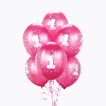 Magenta #1 Latex Balloons